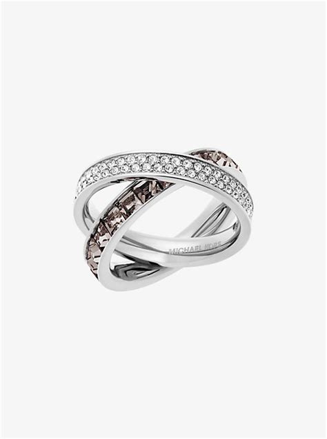 michael kors eternity ring|Pavé Silver.